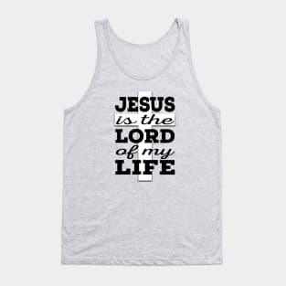 Jesus is Lord (black and white) Tank Top